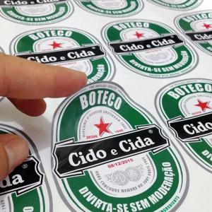 Adesivo Vinílico 08 C/ Recorte - Eco-Solvente Vinil Monomérico Branco  4x0 Impressão Eco-Solvente Corte e Contorno - A Grade deve ser enviada Montada